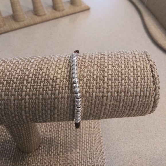 SALE NWT Sterling Silver Bead Bracelet - Picture 2 of 4